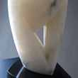 CONFIDENCE, White Italian Alabaster <br>  15 IN. H / 9 IN. W / 9 IN. D / 31 LB