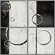 KISS - MODULAR ART<br>4 x 3 - One of endless rotations and compositions<br>53 IN. H / 71 IN. W - Acrylic